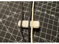 Small Wall Cable Holder (almost unnoticeable) 3D model