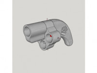 Bear Scare Cloverleaf Cracker Revolver (Supportless 3D Printable) 3D model