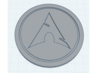 Arch Linux Logo Coaster 3D model