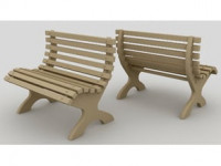 bench (garden bench) 3D model