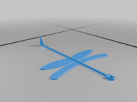 Dragonfly fling toy 3D model