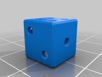 Empty playing dice  3D model