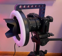 Hot Shoe Ring Light Mount 3D model