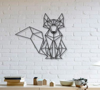 Fox Wall Sculpture 2D 3D model
