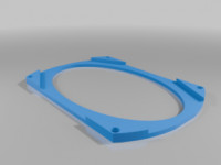 4x6 Speaker spacer YJ Jeep 3D model