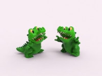 alligator rock n roll 3D model