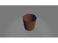 Simple Desk Trash Can 3D model