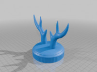 Nutella Antler Lid / Geweih-Deckel 3D model