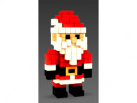 Voxel Santa Claus 3D model