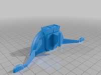 Goldrake Grendizer Spacer cut in two half (easy print) 3D model