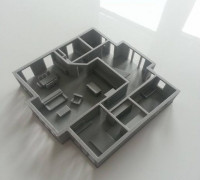 furnished house 3D model