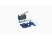 Micro Switch SPDT, 3 pin 3D model
