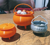 Halloween Cauldrons 3D model