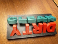 Dishwasher Clean / Dirty Indicator 3D model