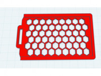 id card holder hex 3D model