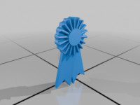 County Fair Ribbon 3D model