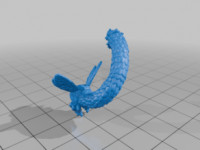 Grimdark Serpent Fly Demon 3D model