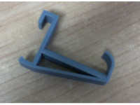 Wire Shelf Hook - narrower and with a hook 3D model