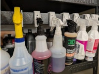 Spray Bottle Holder Wall Mount / Rack (Adapted Design) 3D model