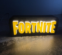 FORTNITE Logo Lamp 3D model