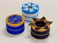 Mechanical Spinning Top Box 3D model