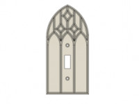 Gothic Victorian Window Light Switch Cover 3D model