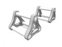 push up bars 3D model
