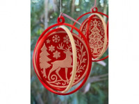 Spinning Christmas Ornaments 3D model