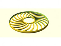 circular_mesh_plate_8C 3D model