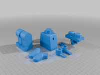 Lego minifigure 3D model