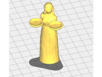 Bird Girl Statue 3D model