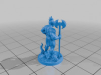 Fire Goliath Barbarian 3D model