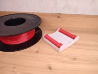 Universal filament spool roller stand (for most spool widths) 3D model