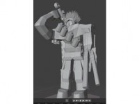 Aztec inspired Lancer mech 3D model