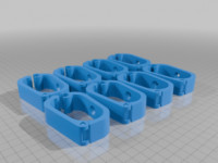 Cable clamp offshoots 3D model