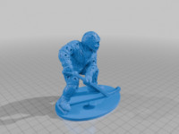 Ornate Hockey Player 3D model