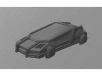 Futuristic Flying Car Variant 3D model