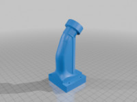 Drop tube 45° for case feeder 3D model