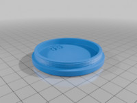55mm Screw Cap 3D model