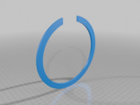 C3PO Shoulder Bearing Extension (thin rings) 3D model