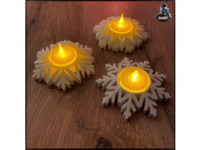 Snowflake Tealights 3D model
