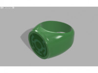 Green Lantern Ring (Fan design) 3D model