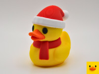 Santa Hat Duck 3D model