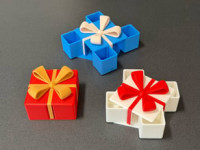 Mechanical Spin-Open Gift Box 3D model