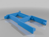 Low Profile PCI-E Slot 60mm Fan Mount extended for RAID Controllers 3D model