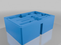 HackRF One/Portapack H4M organizer insert for Apache 1800 case. 3D model