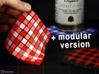 Flexible Checkered Napkin 3D model