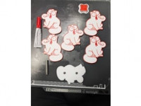 Simon's cat refrigerator magnets  3D model