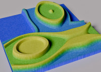 Oval Plateaus - Wall Decor 3D model