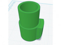 Ryobi Stick Vacuum Adapter  3D model